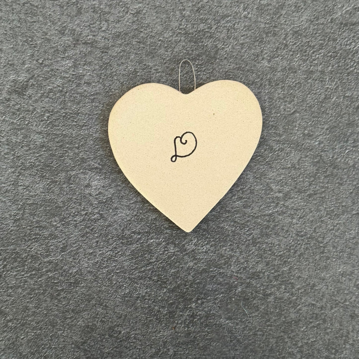 Woven Heart Ceramic Ornament