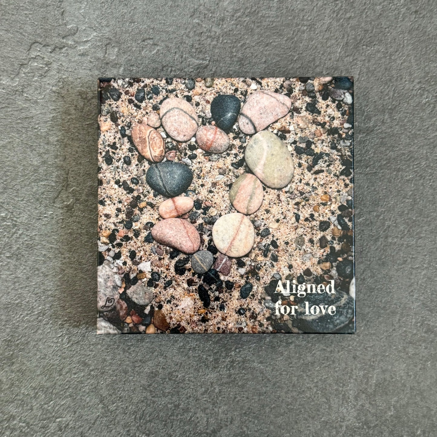 LOVE Rocks Wood Photo Block #7
