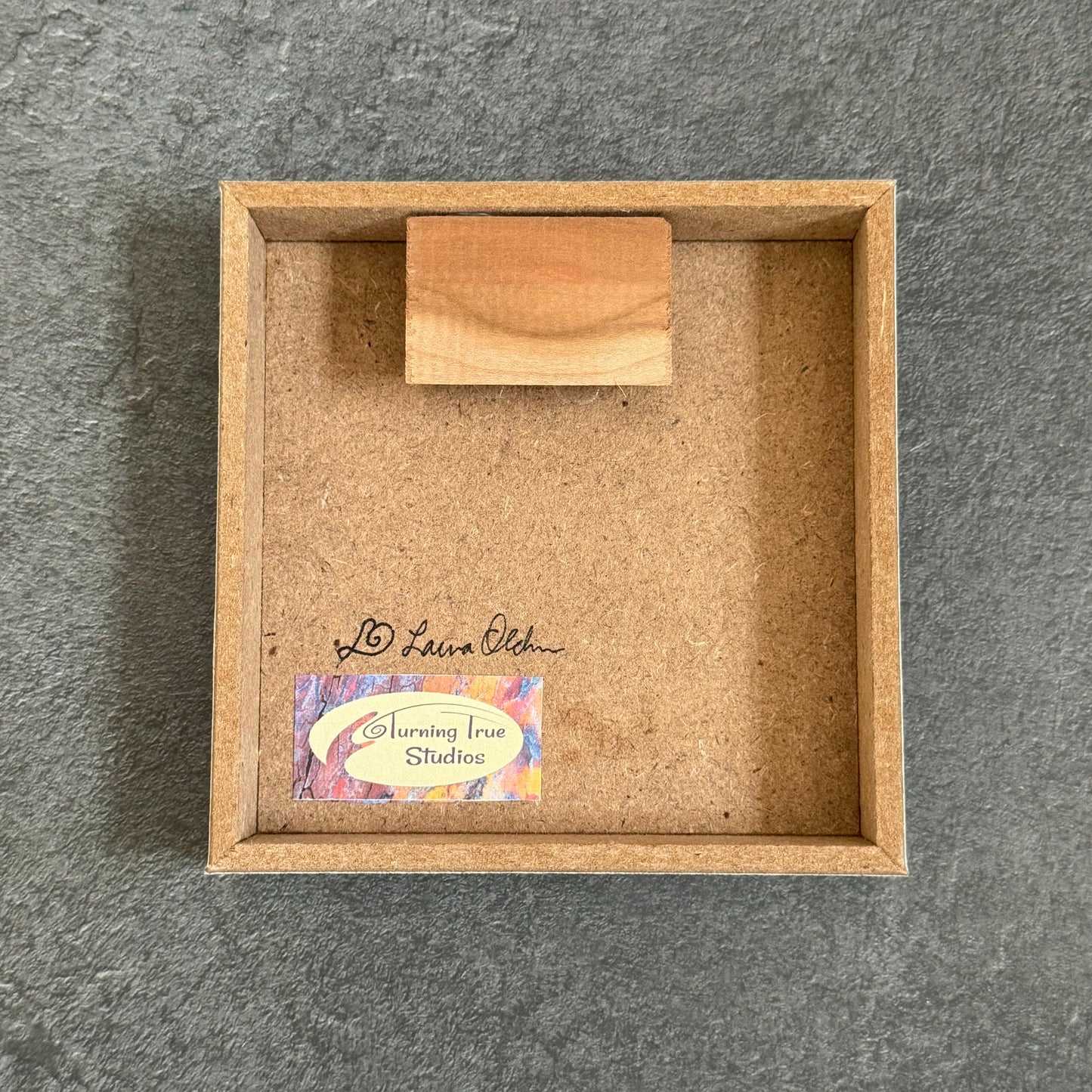 LOVE Rocks Wood Photo Block #3