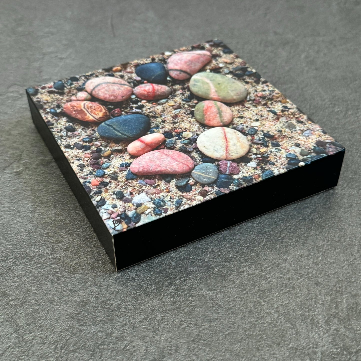 LOVE Rocks Wood Photo Block #8