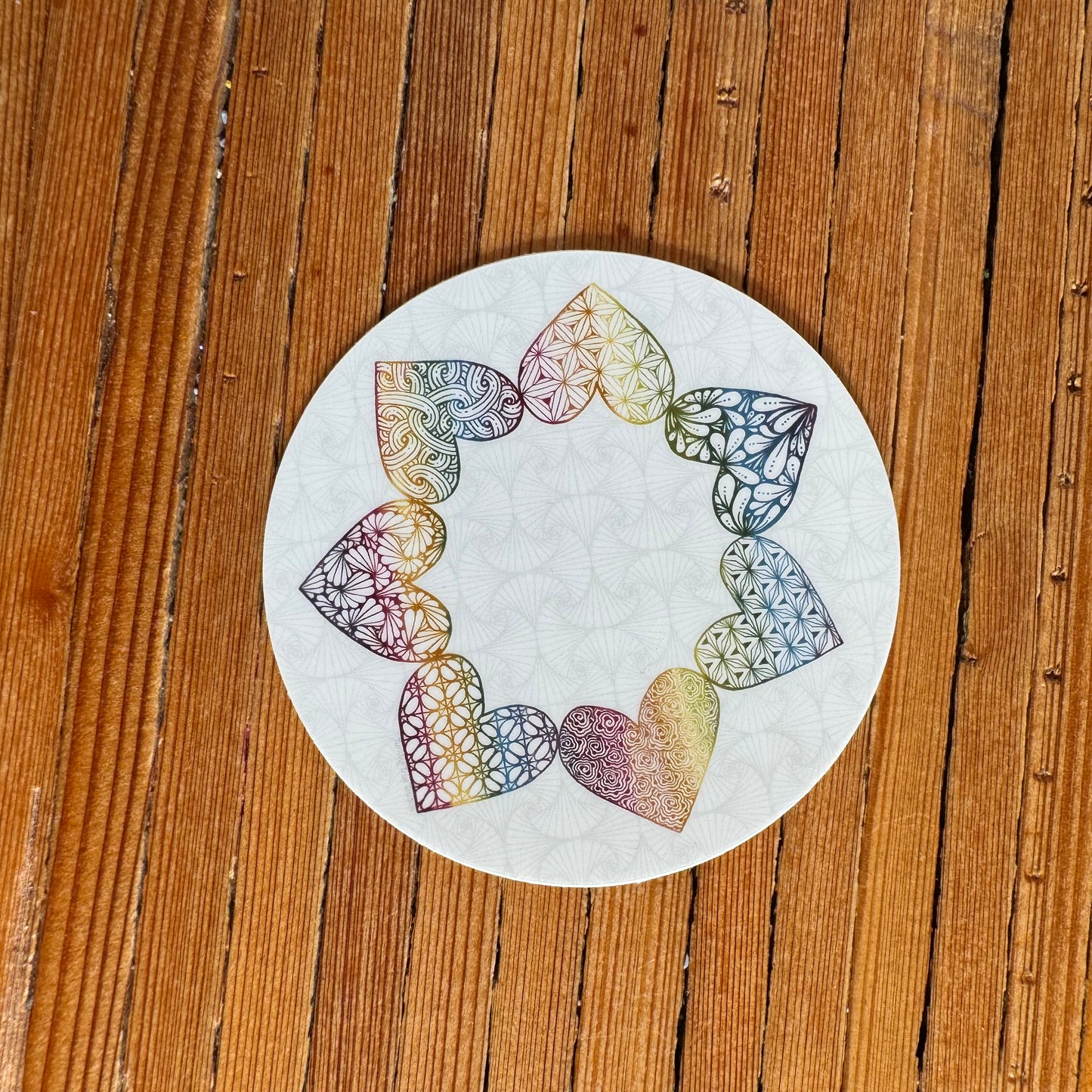 Hearts All Around Sticker