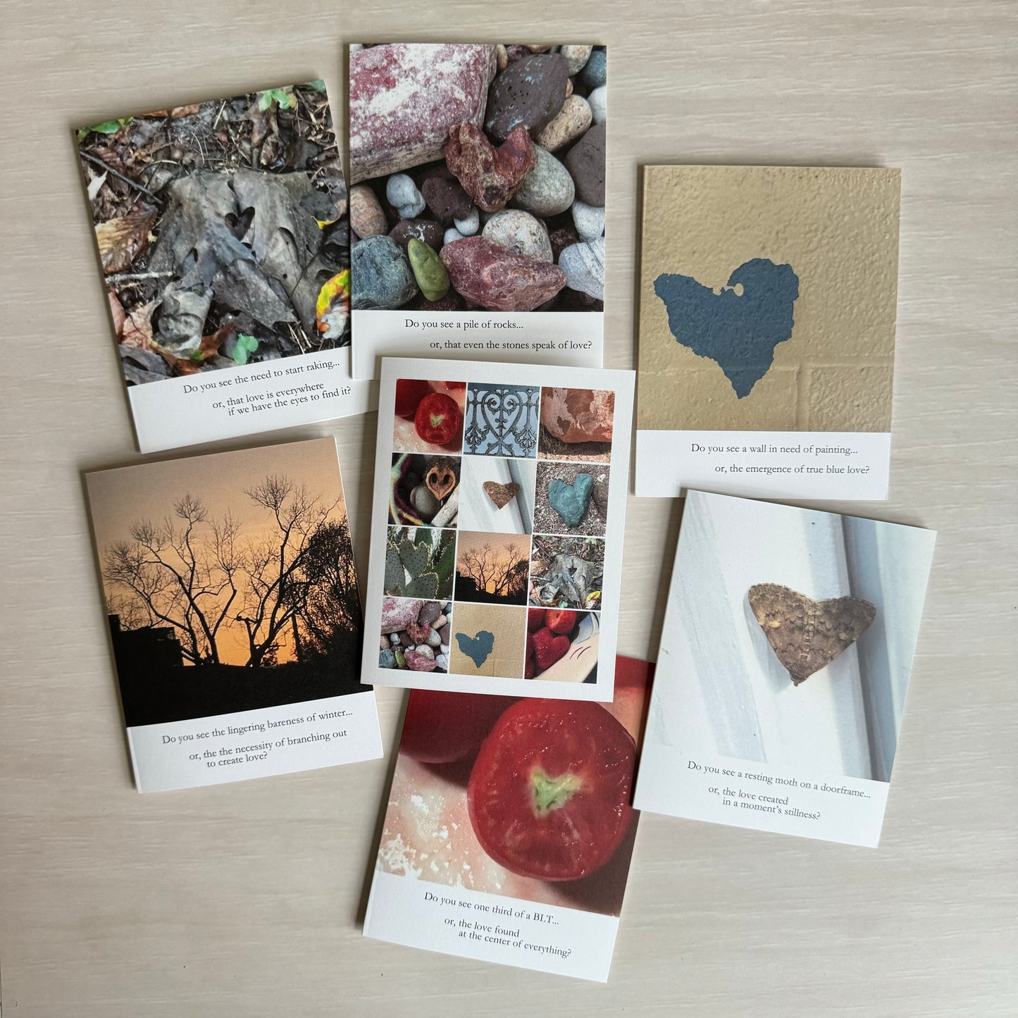 Heart Poetry Blank Note Card Pack