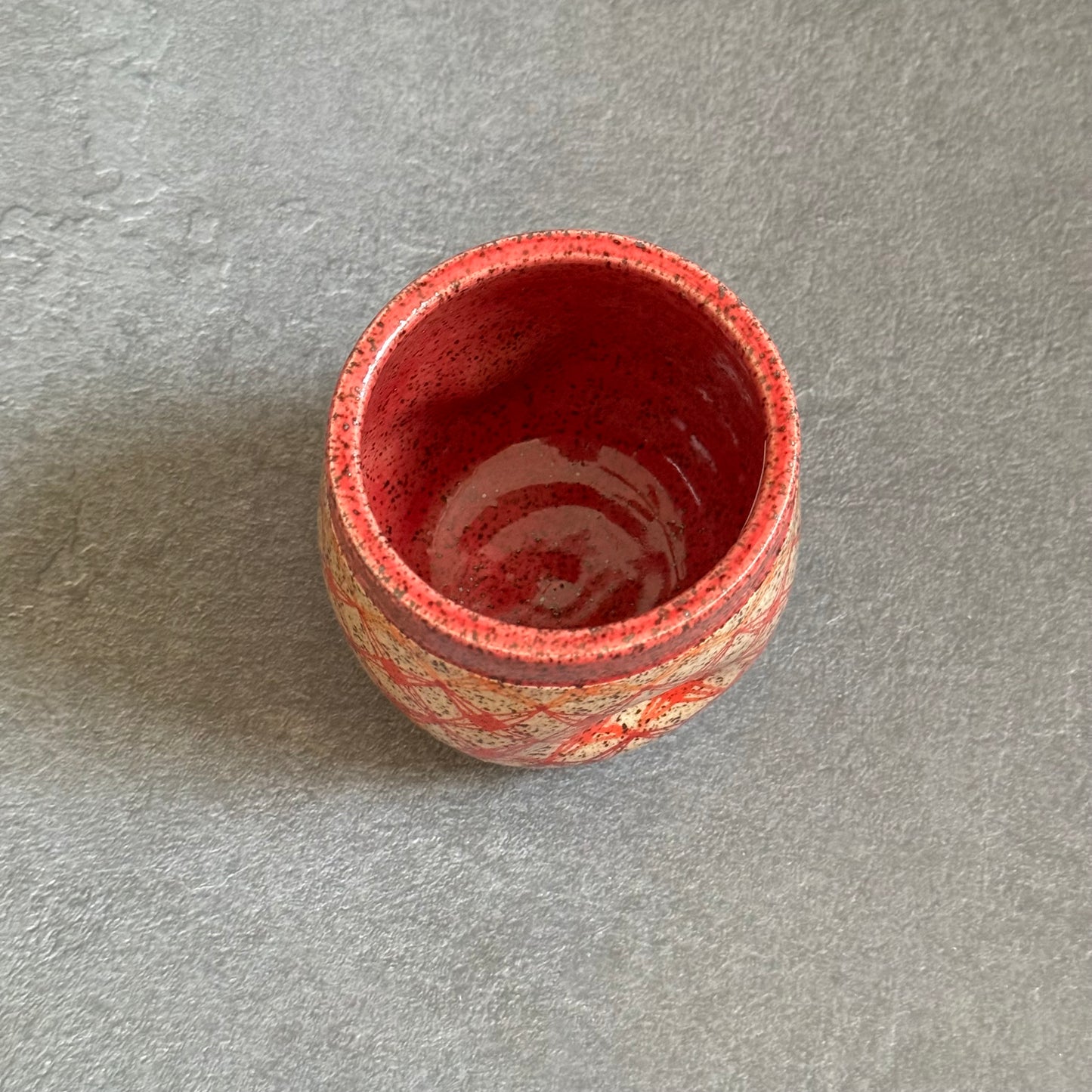 Ombre Orange-Red Tangled Cup