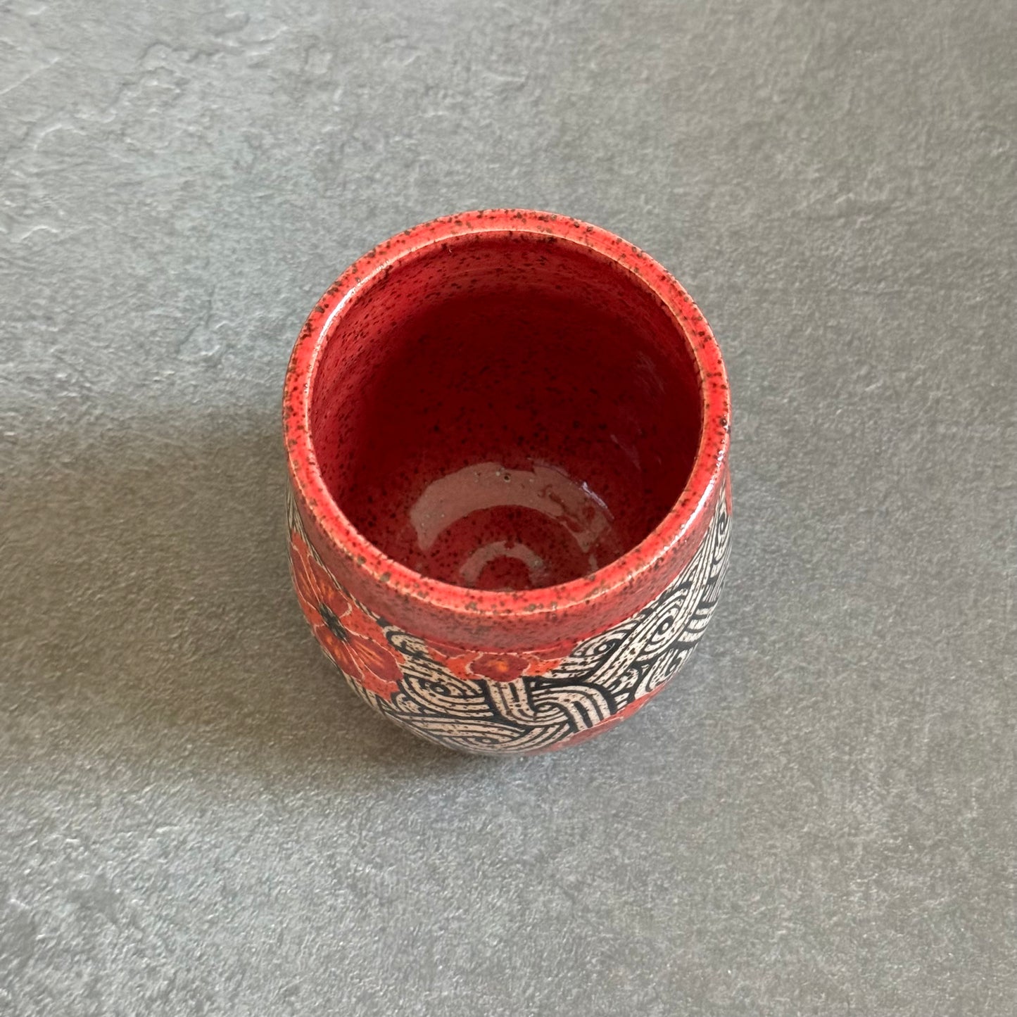 Banded Poppy Cup