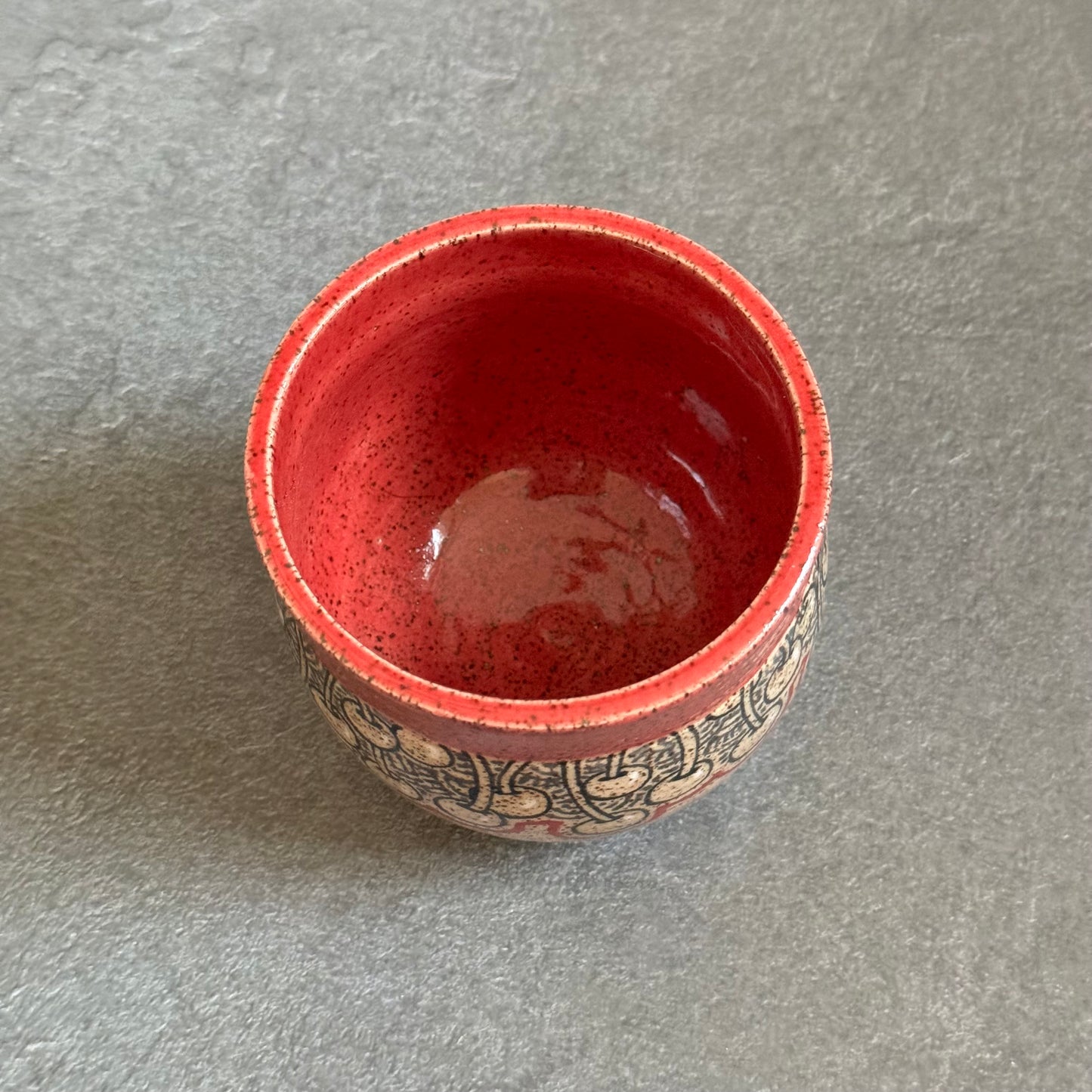 Banded Red Cherry Cup