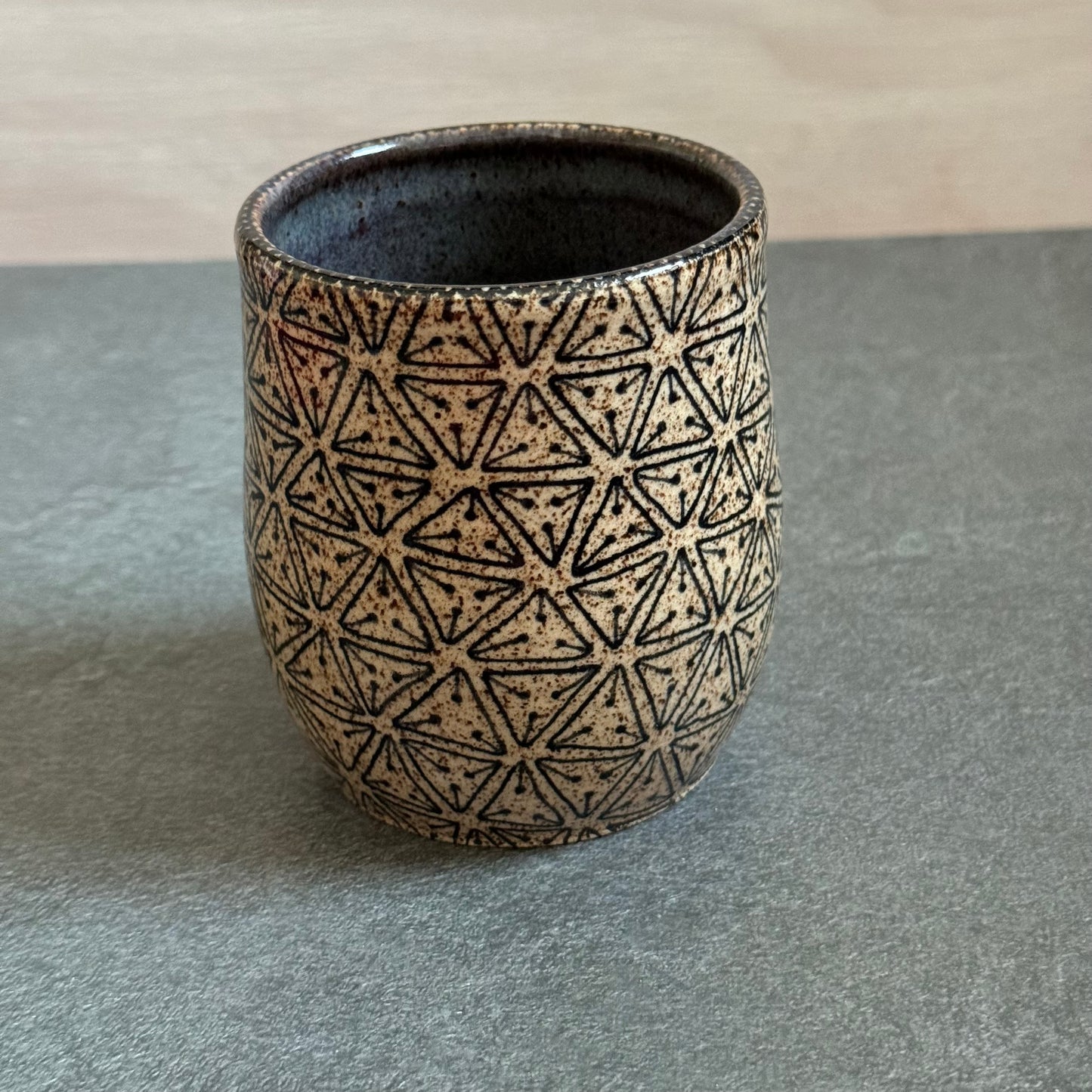 Dark Blue Tangled Cup