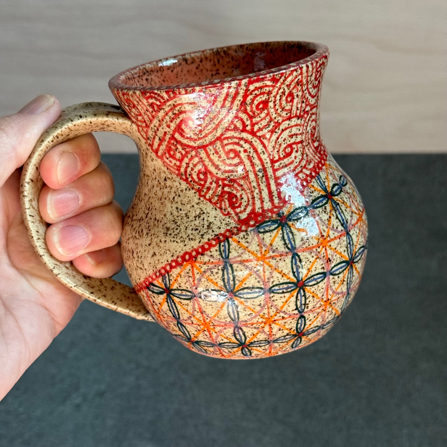 Flared Geometric Mug 3