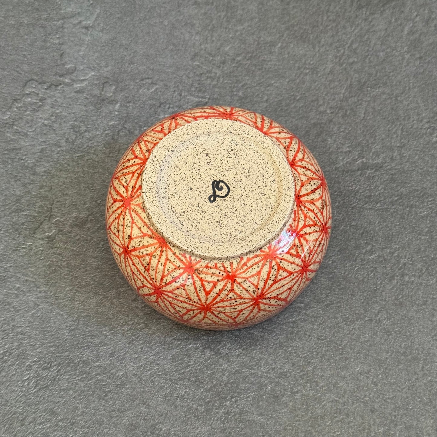 Petite Orange Triangle Bowl - 3.75 inches
