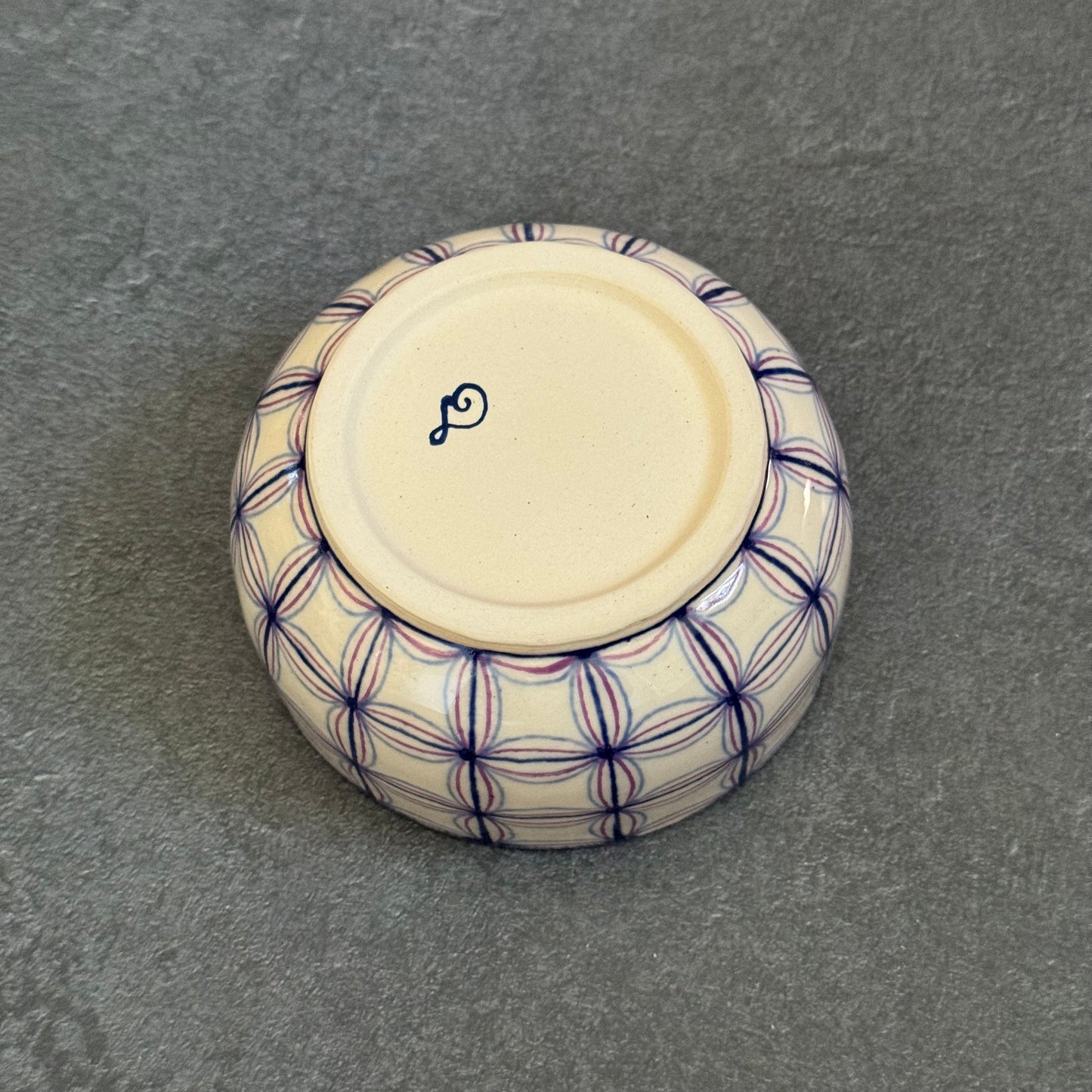 Blue Petals Tangled Bowl - 4.5 inches