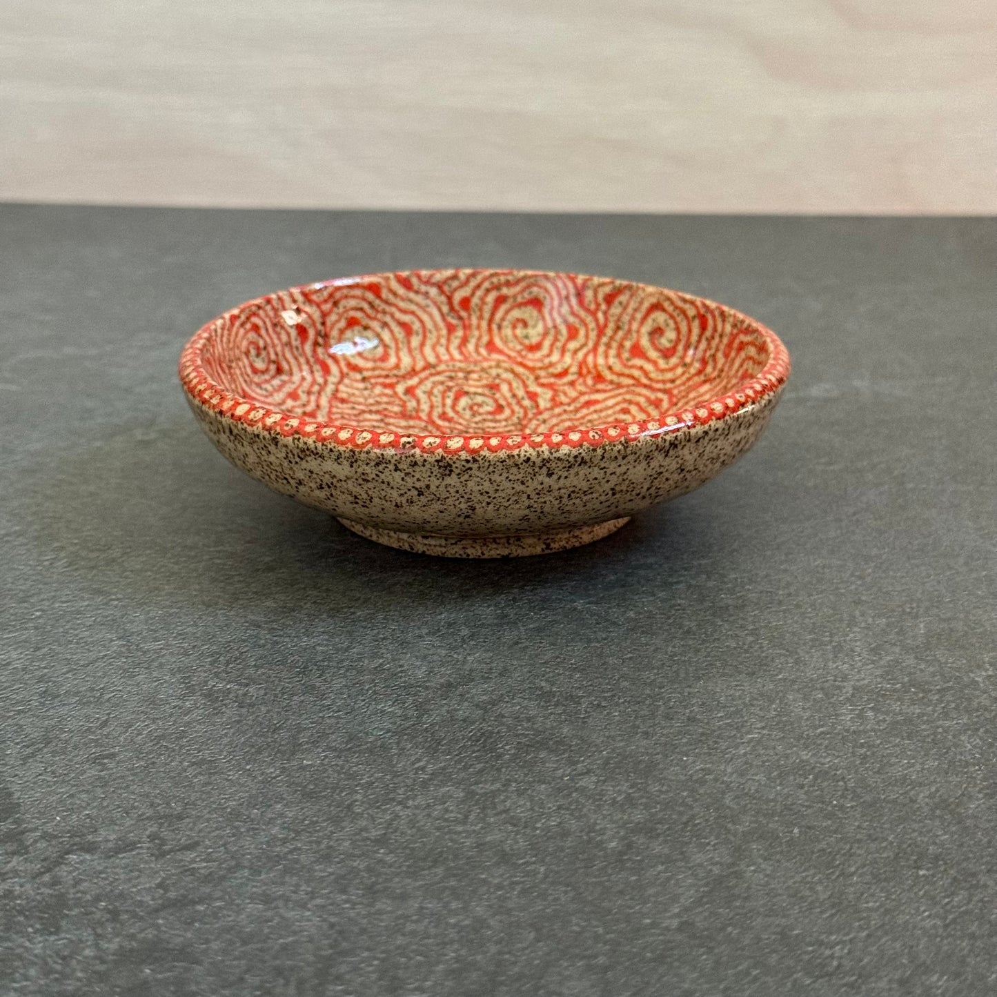 Orange Swirls Dish