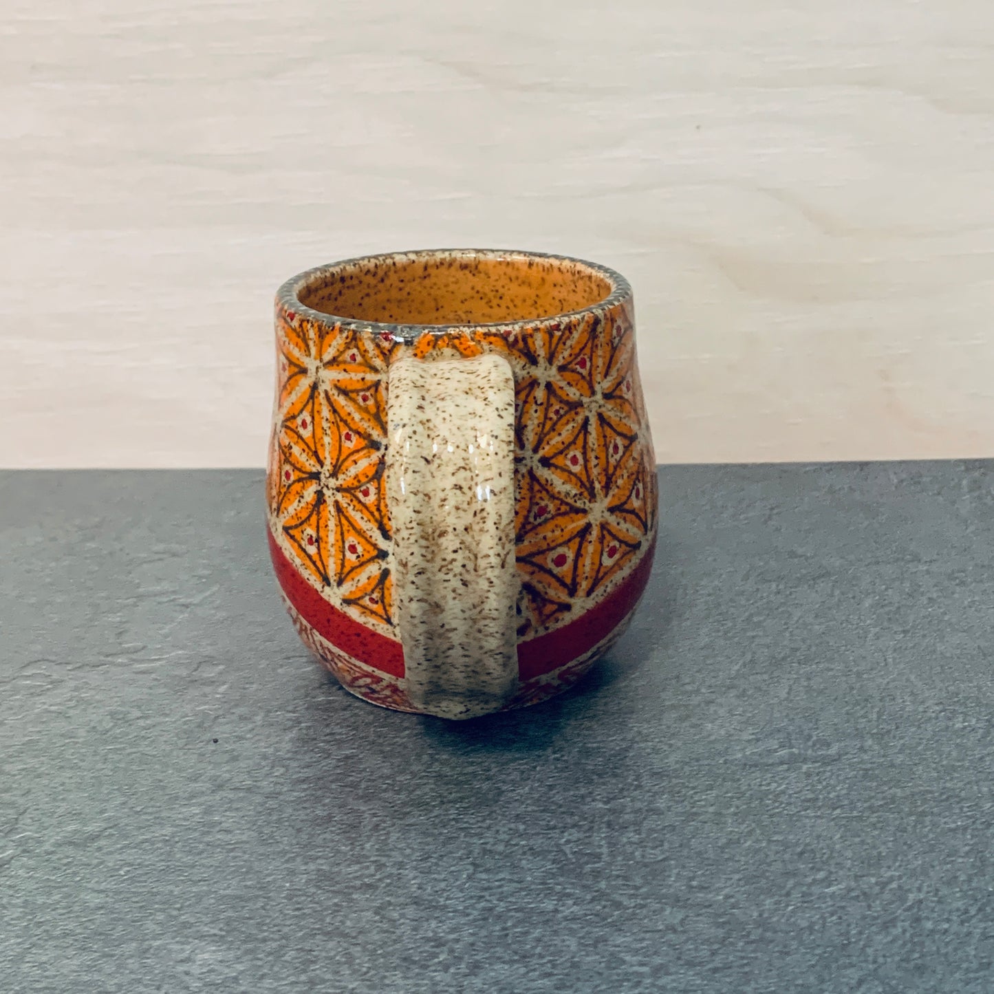 Orange and Red Tangled Mug