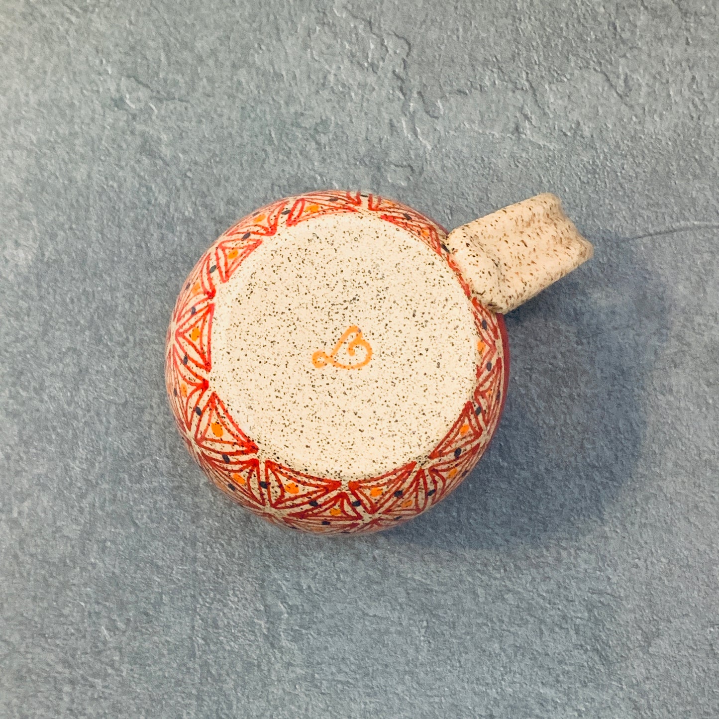 Orange and Red Tangled Mug