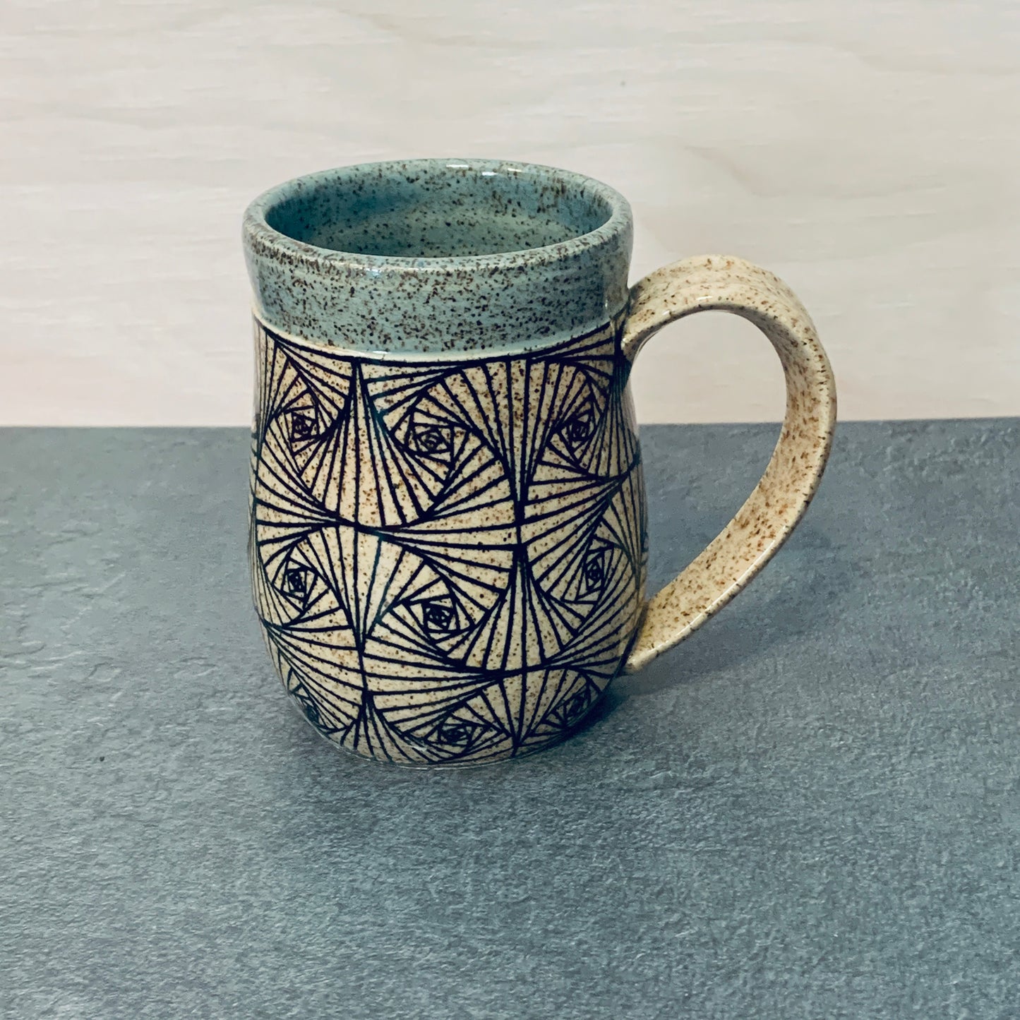 Banded Geometric Mug