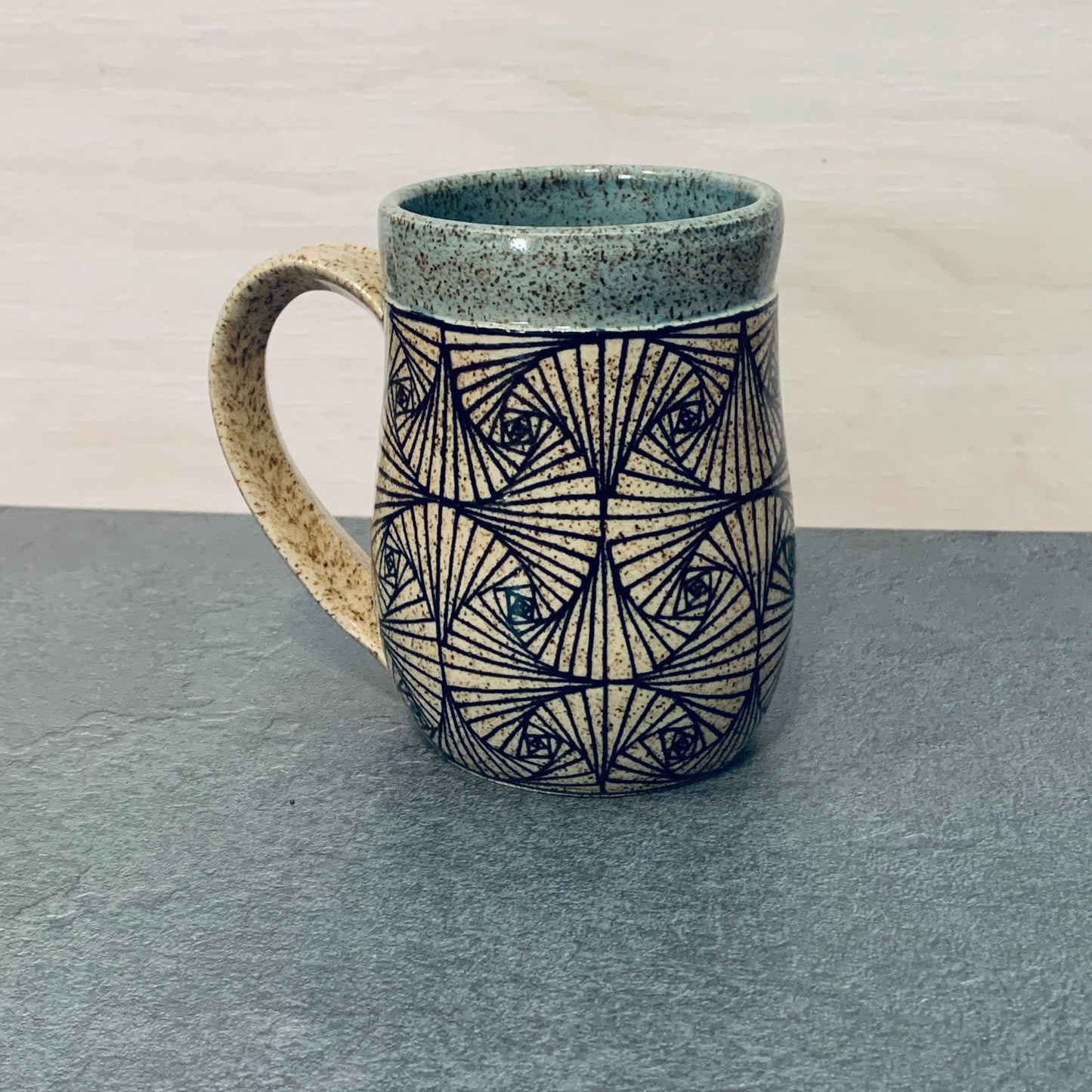 Banded Geometric Mug
