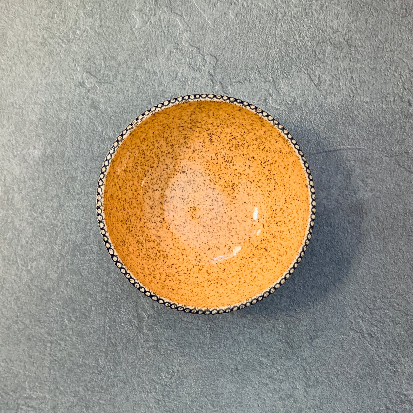 Scalloped Orange Bowl