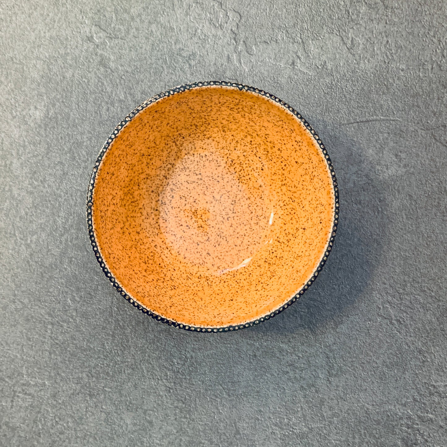 Orange Tangled Triangles Bowl- 5 inches x 2 inches