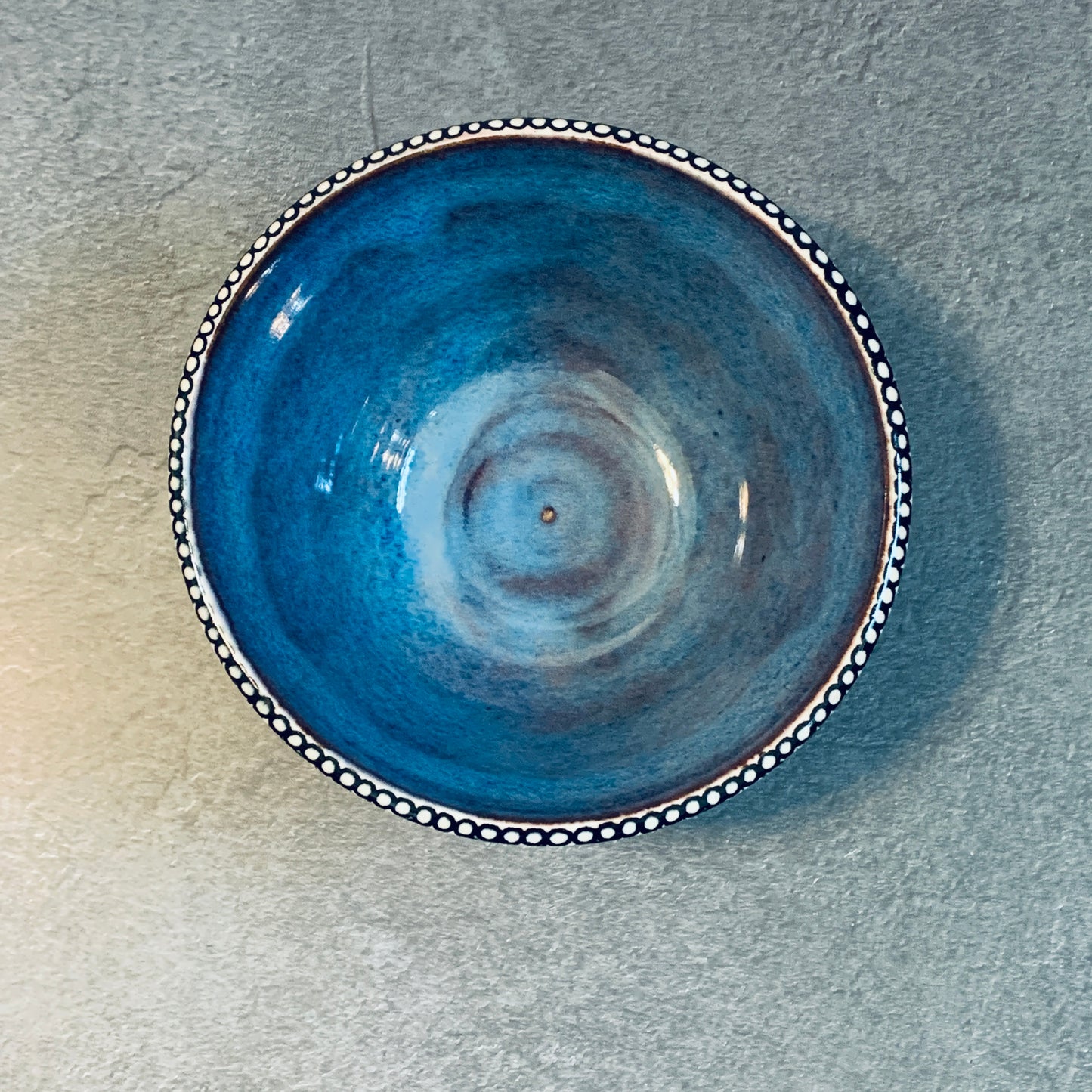 Triangled Tangled Blue Bowl