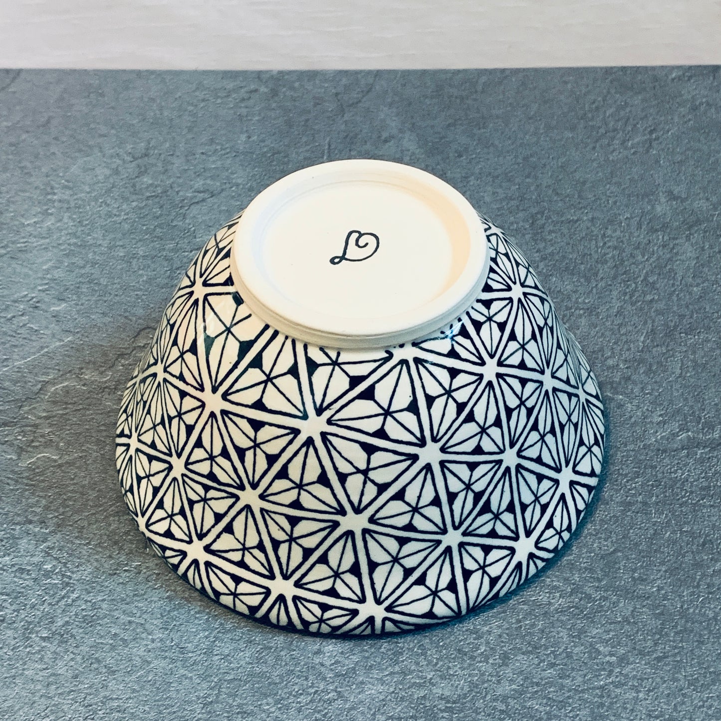 Triangled Tangled Blue Bowl