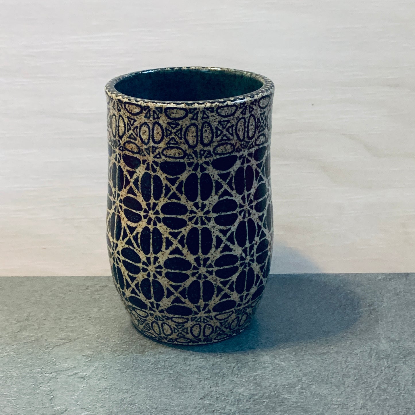 Tangled Blue Green Cup