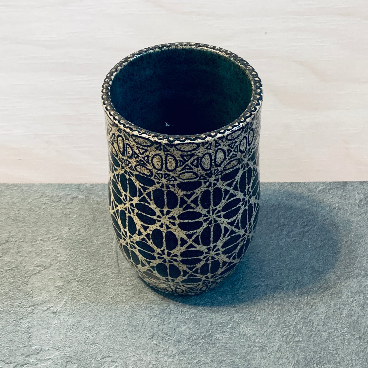 Tangled Blue Green Cup