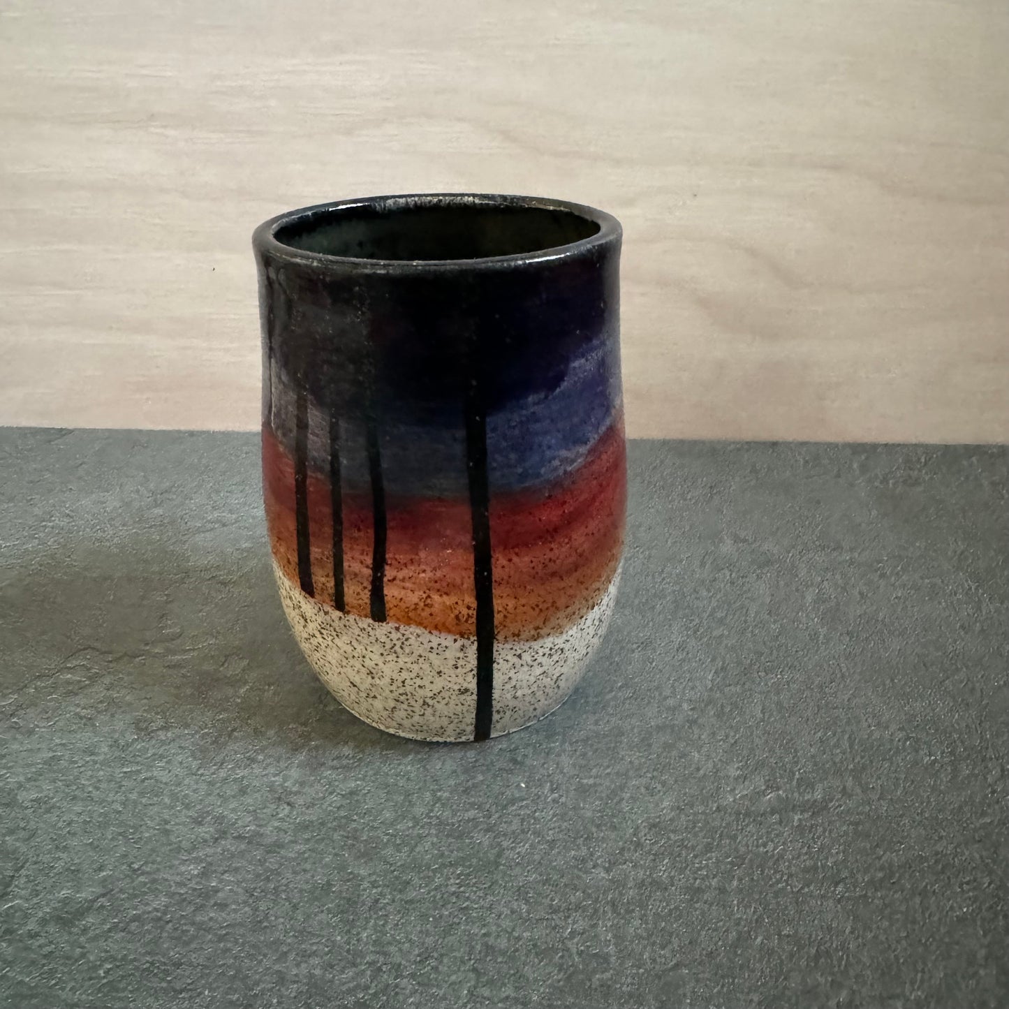 Oval Winter Night Tangled Cup