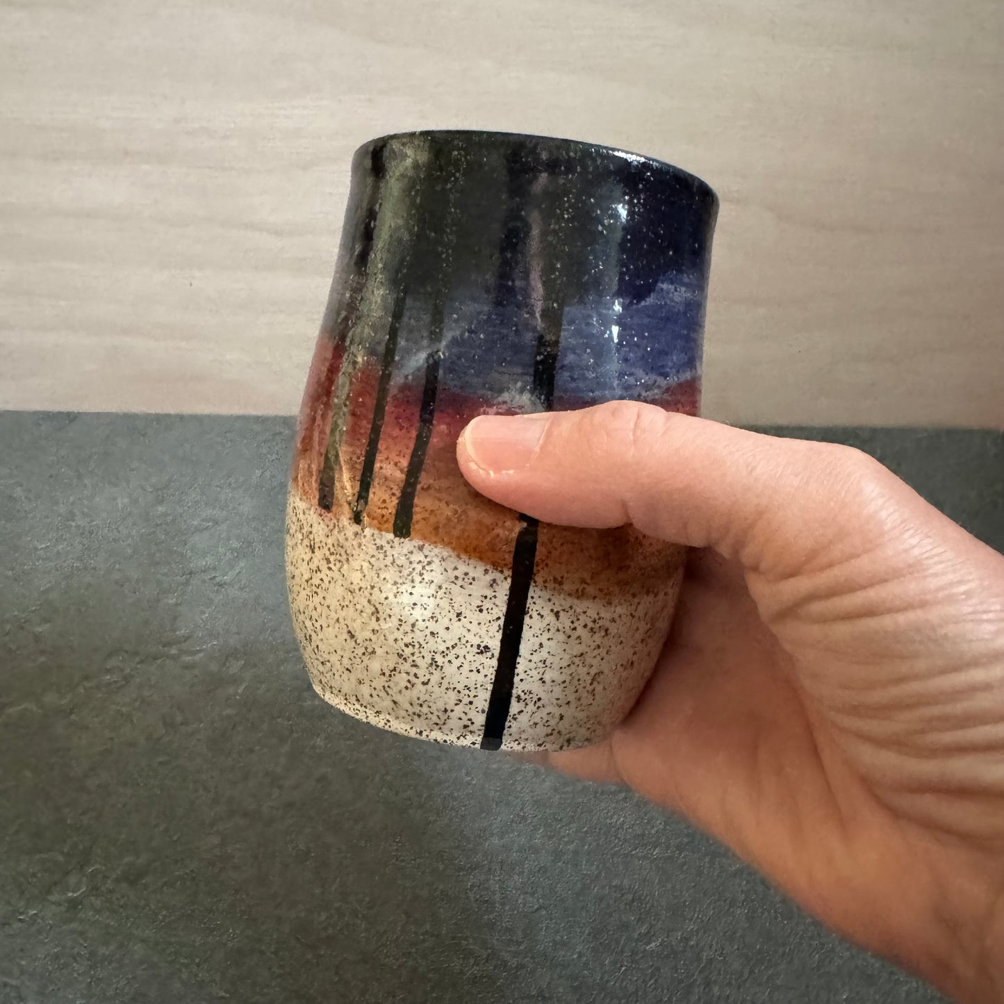 Oval Winter Night Tangled Cup