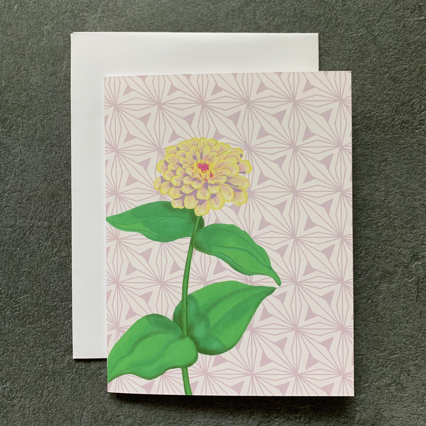 Zinnia Blank Note Card