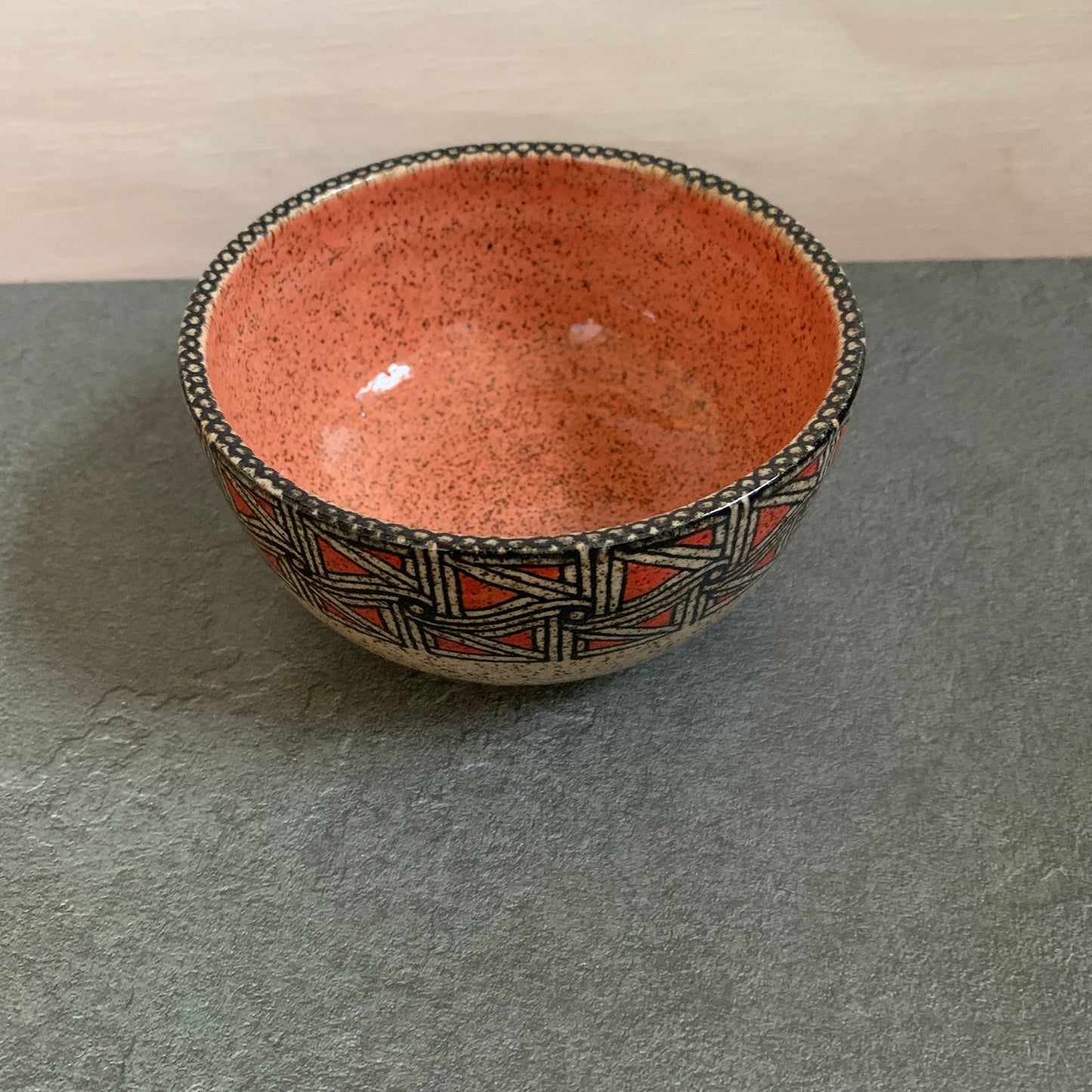 Geometric Border Bowl