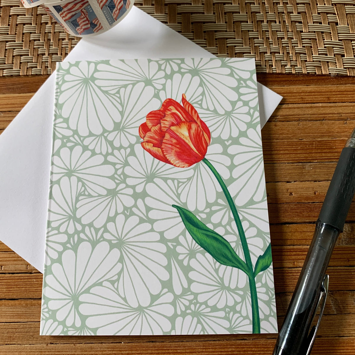 Tulips Note Tulip Blank Note Card – Turning True Studios