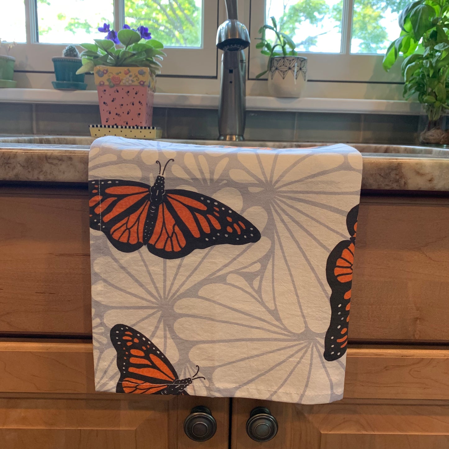 Monarch Butterfly Tea Towel