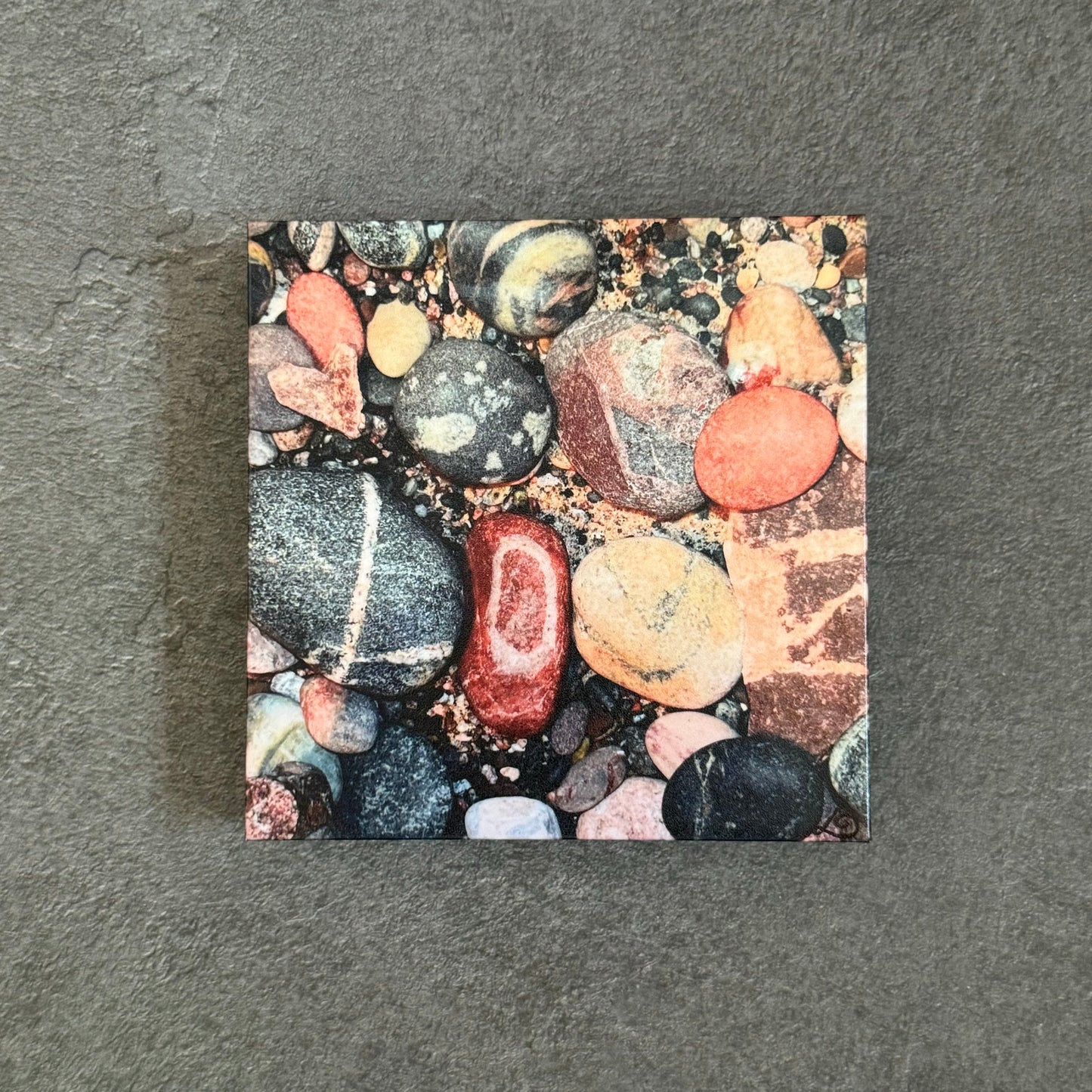 LOVE Rocks Wood Photo Block #1