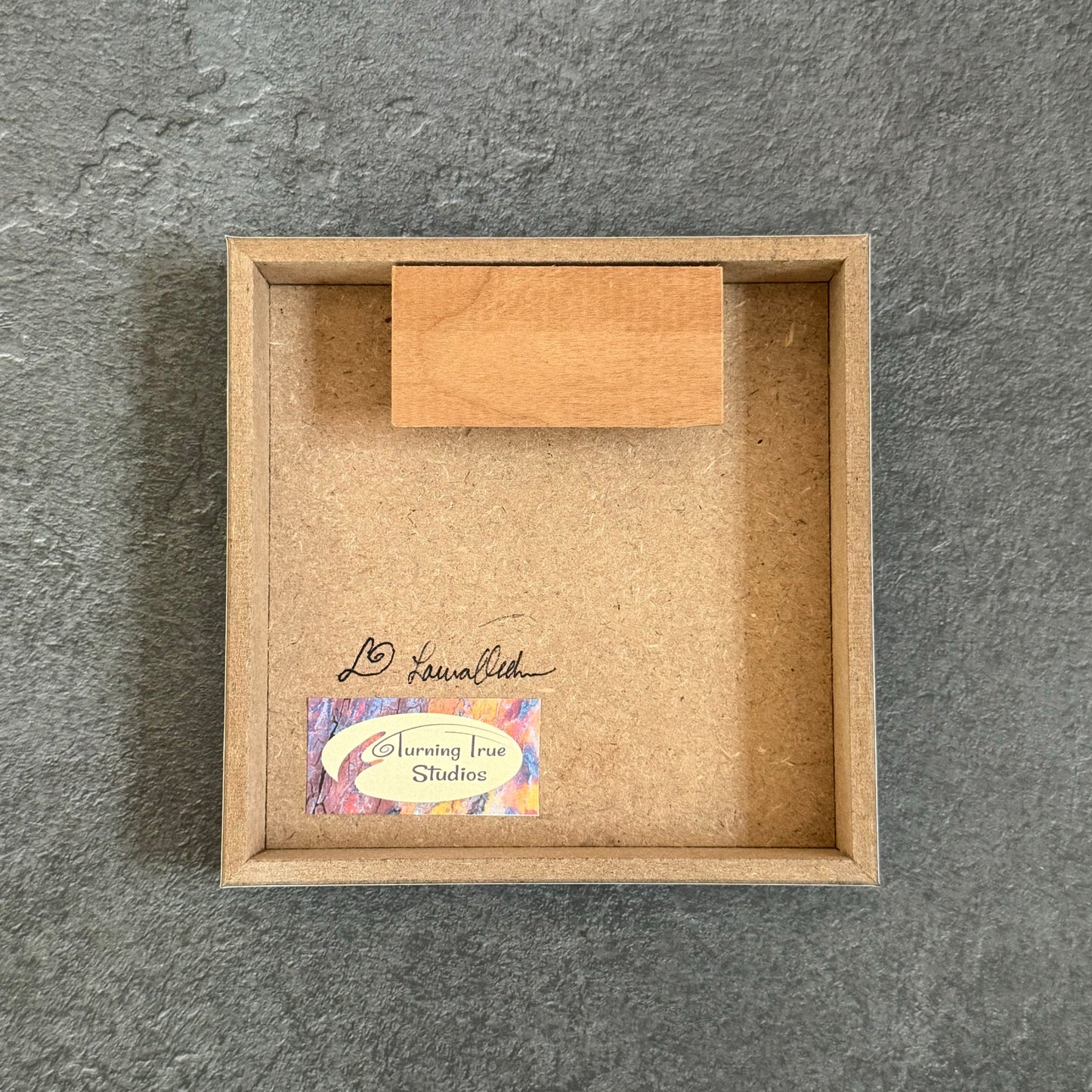 LOVE Rocks Wood Photo Block #1