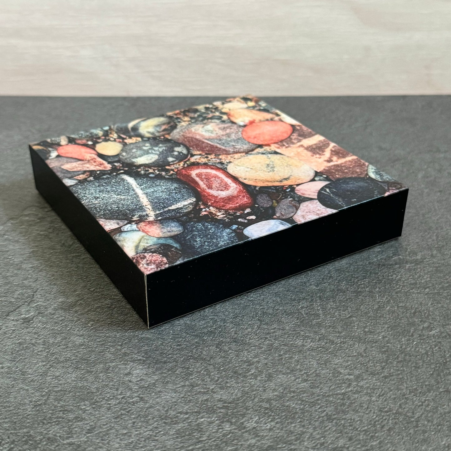 LOVE Rocks Wood Photo Block #1