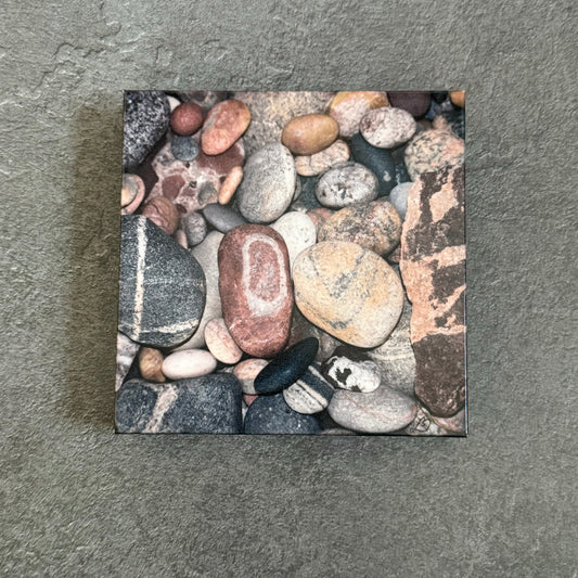 LOVE Rocks Wood Photo Block #3