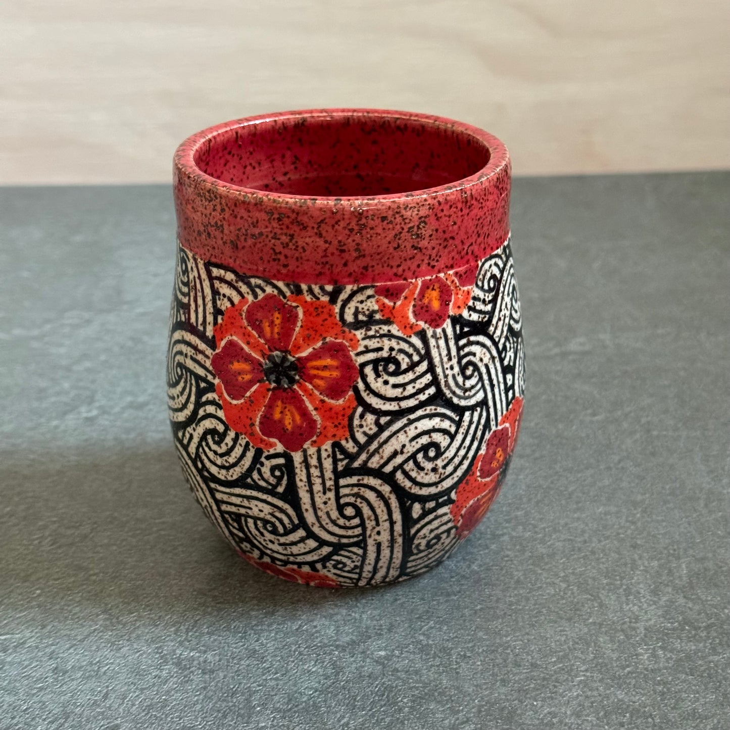 Banded Poppy Cup
