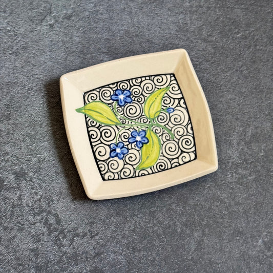 Forget-Me-Nots Tray - 4.5 inches