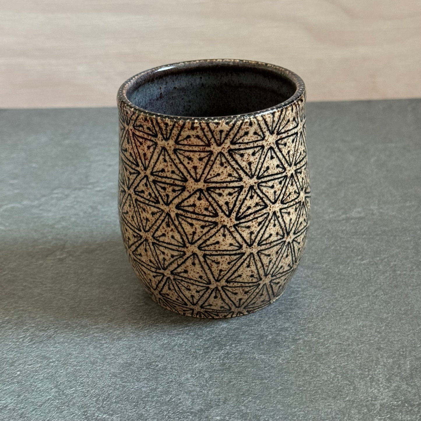 Dark Blue Tangled Cup