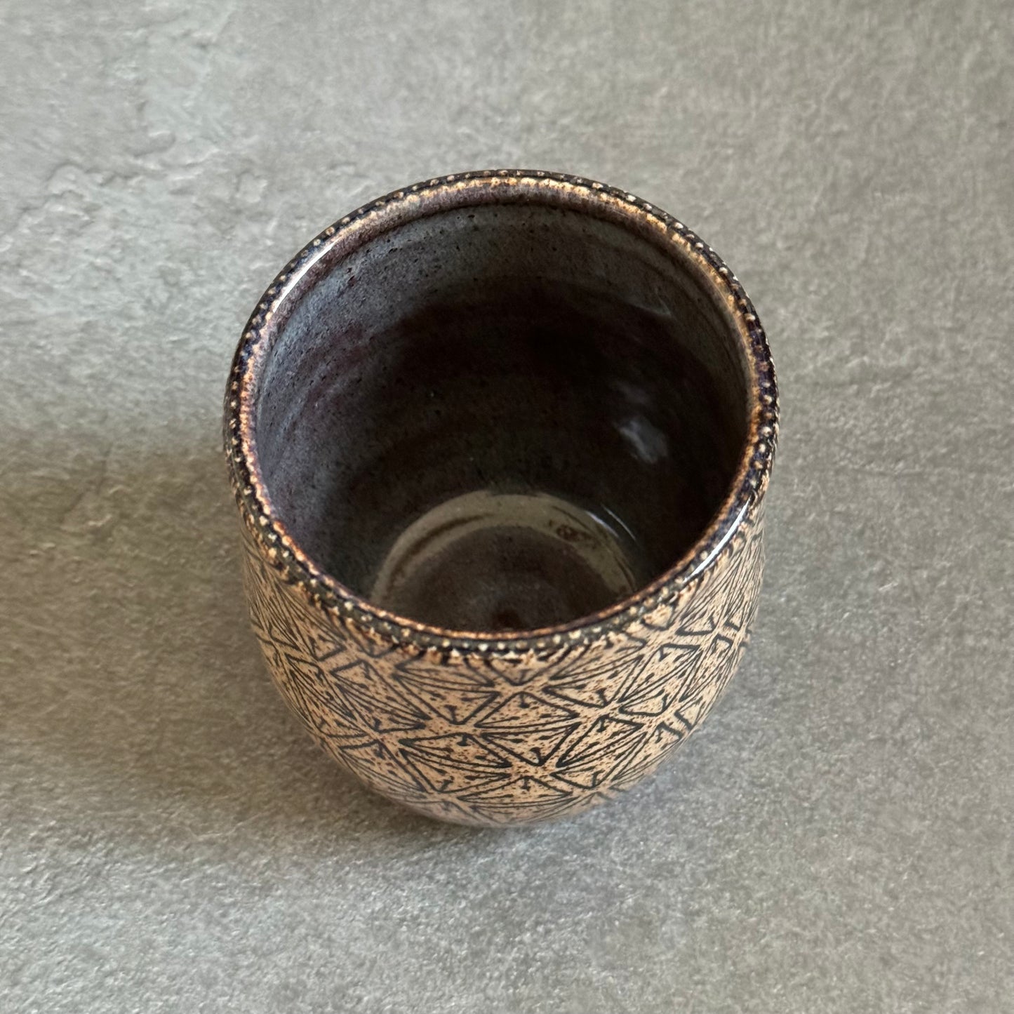 Dark Blue Tangled Cup