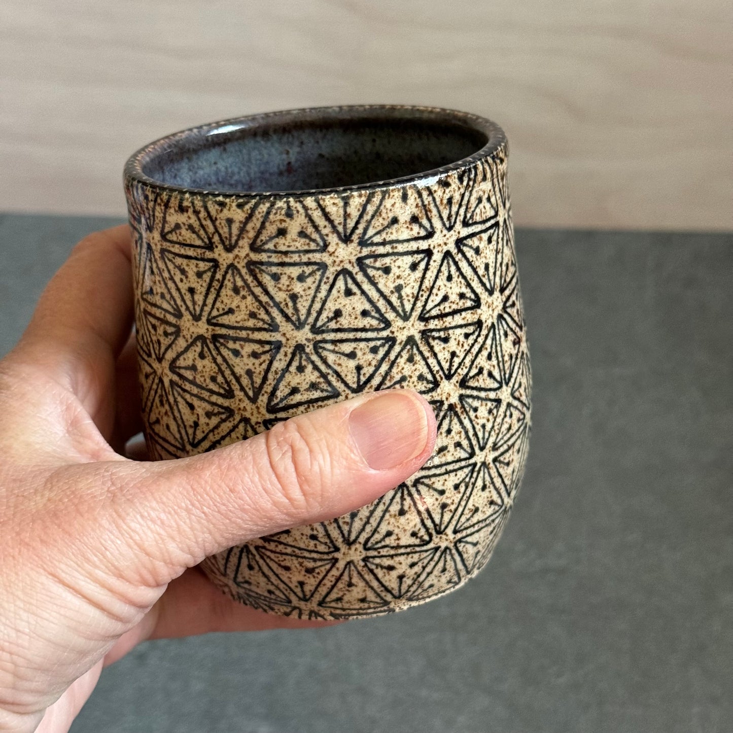 Dark Blue Tangled Cup