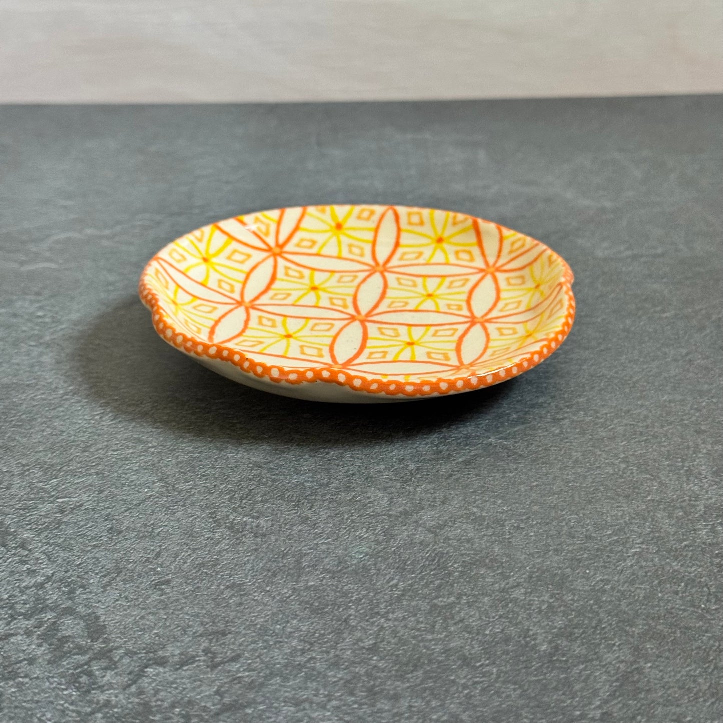 Yellow and Orange Spoon Rest