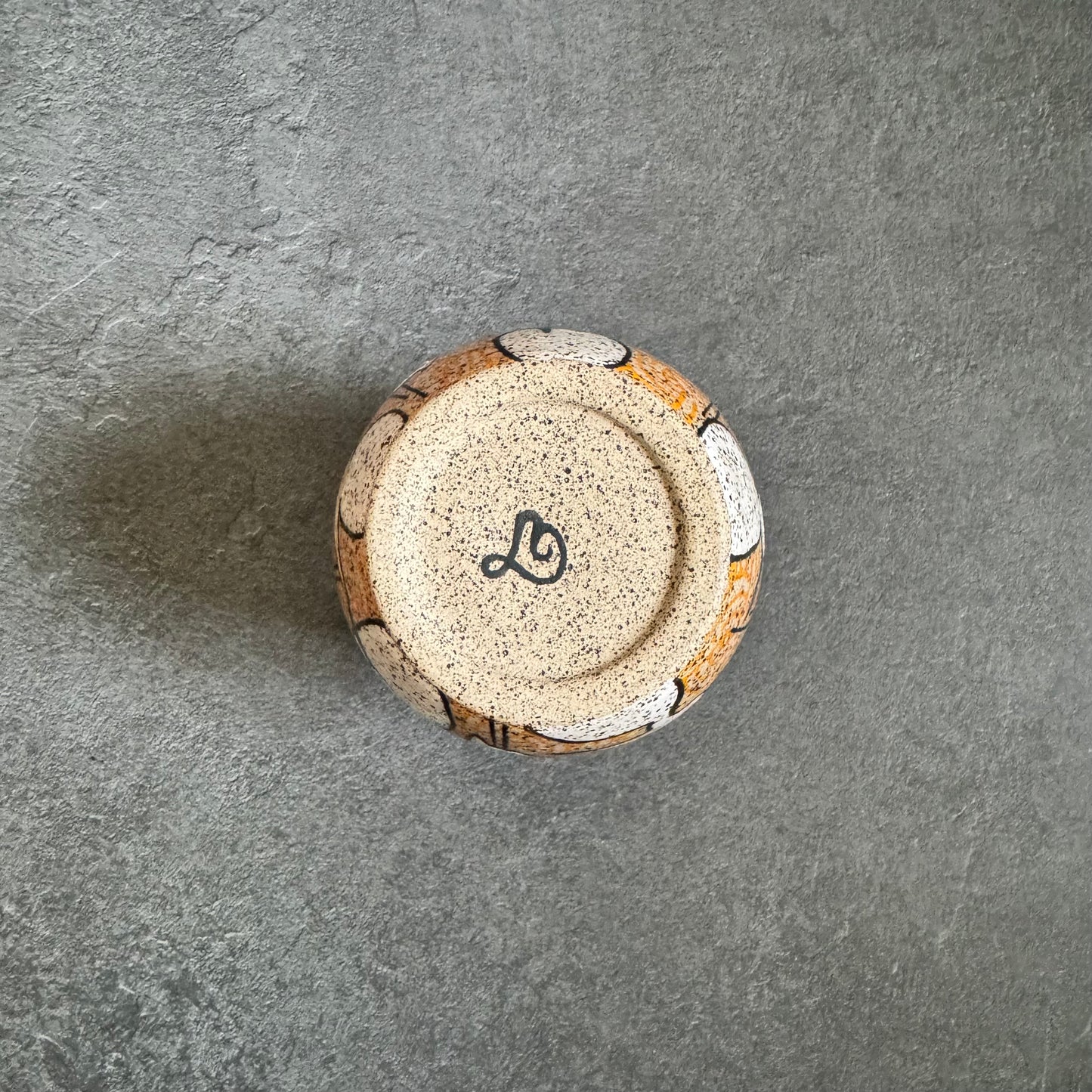 Crane Cup with Orange Tangle