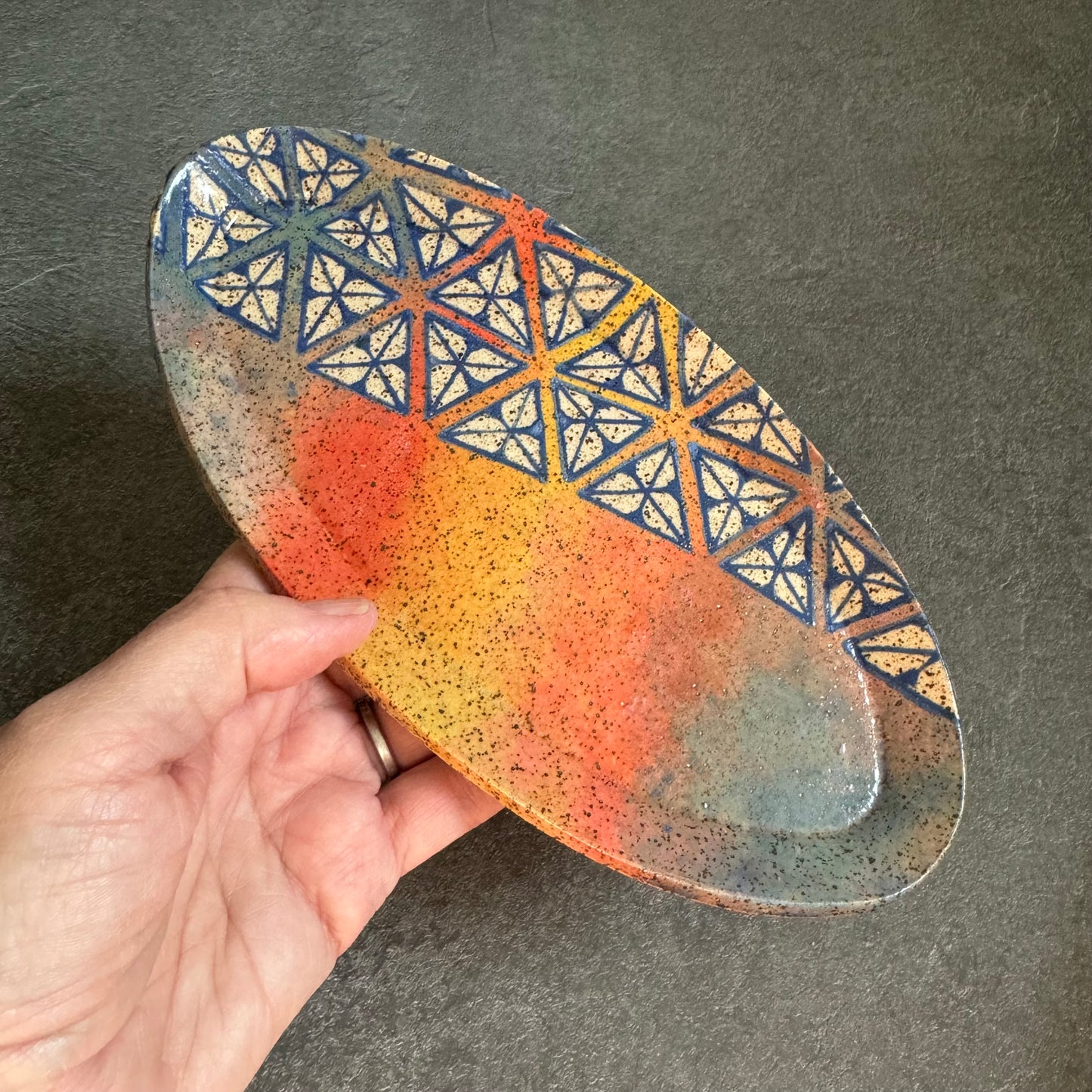 Rainbows and Triangles Tray