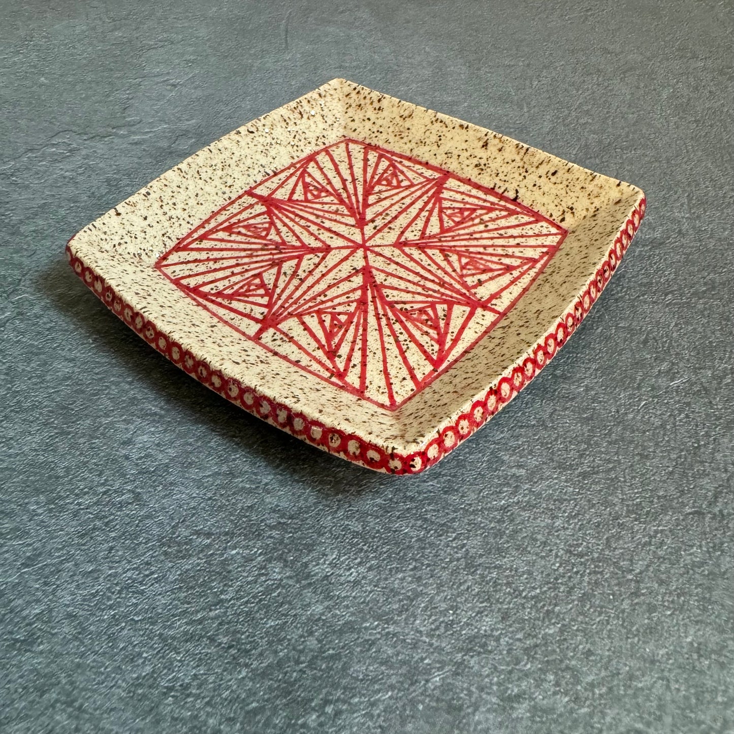 Red Starburst Tray