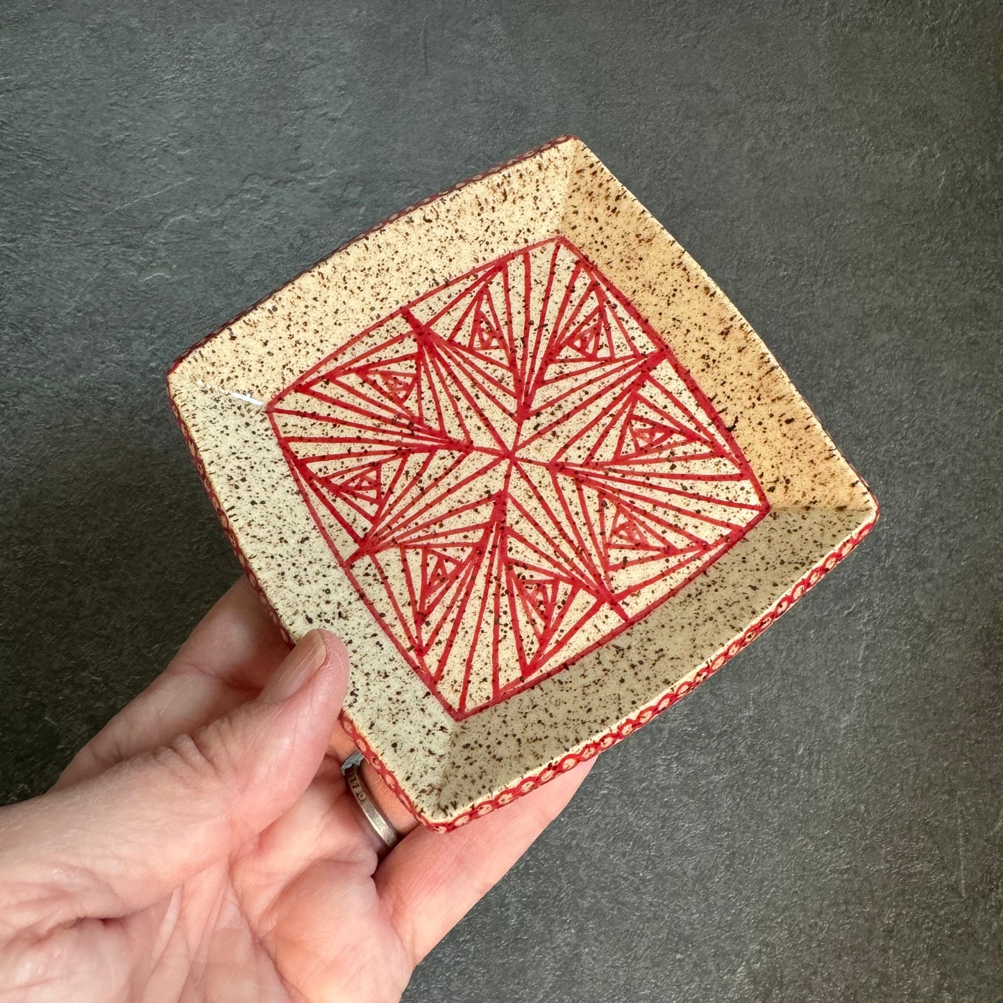 Red Starburst Tray