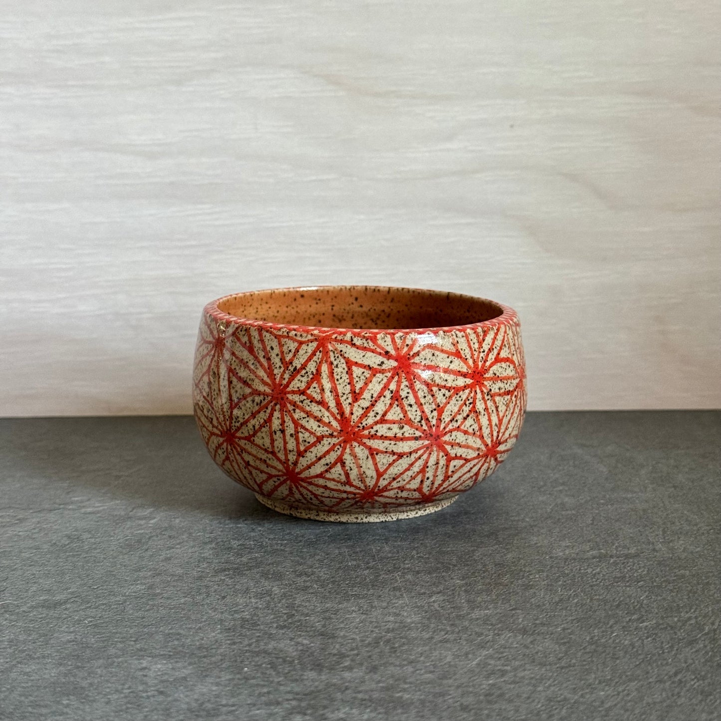 Petite Orange Triangle Bowl - 3.75 inches