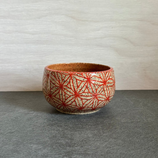 Petite Orange Triangle Bowl - 3.75 inches