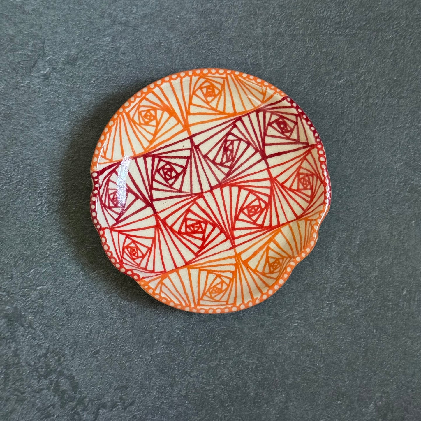 Red Orange Spoon Rest