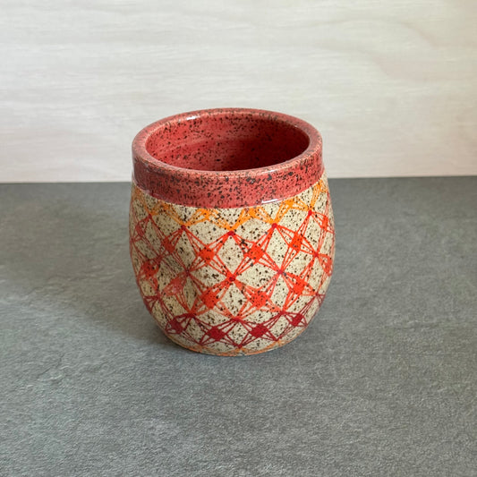 Ombre Orange-Red Tangled Cup
