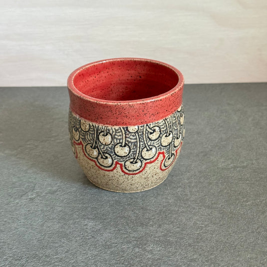 Banded Red Cherry Cup