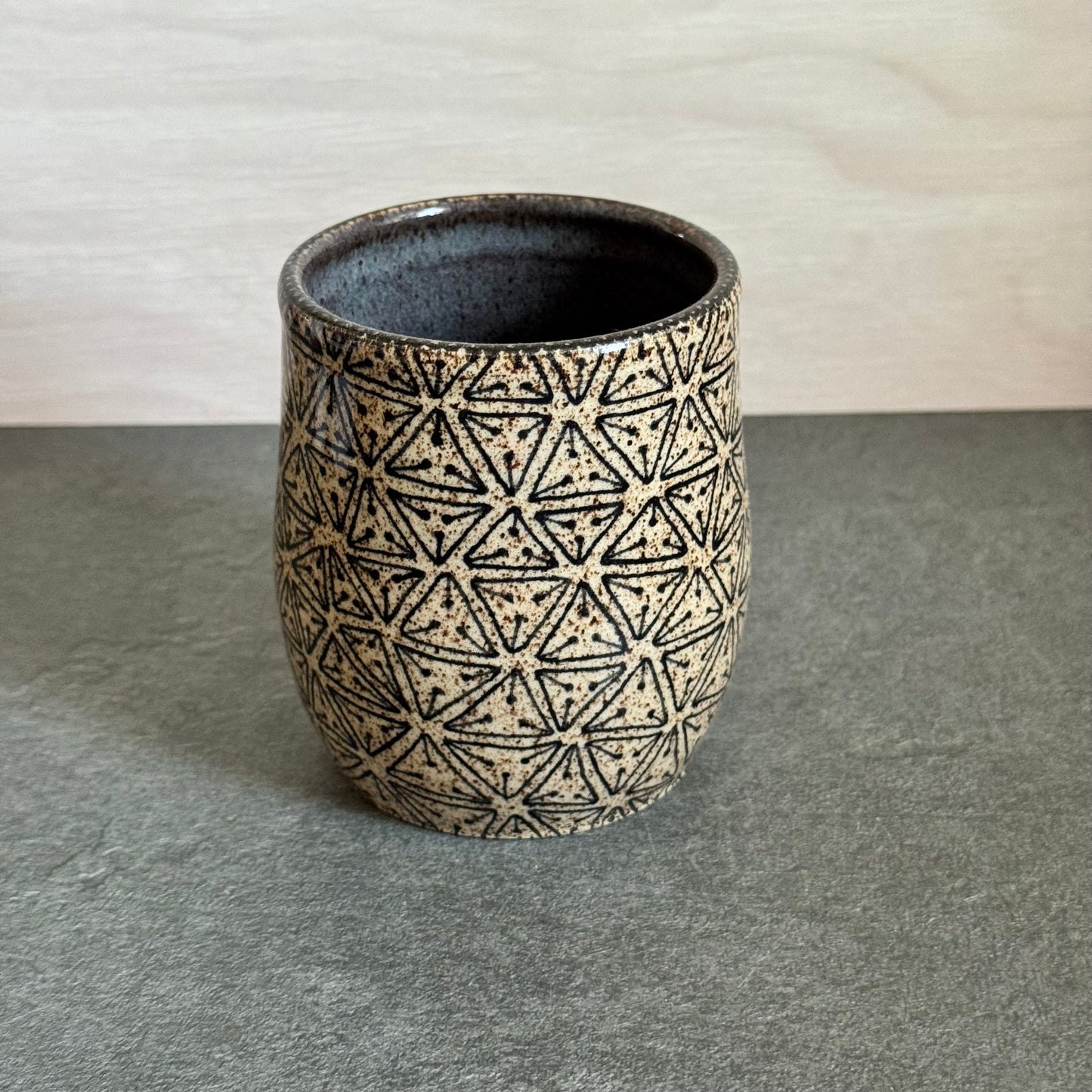 Dark Blue Tangled Cup
